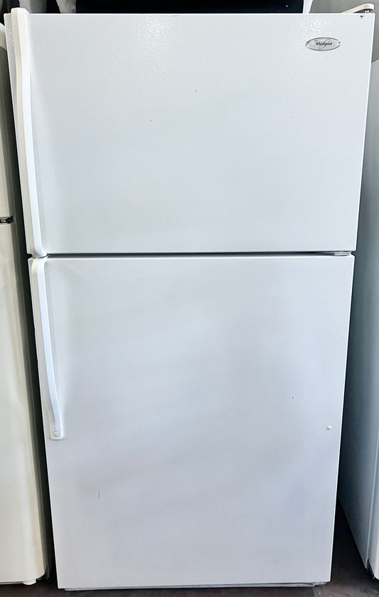33 Inch 20 Cu Ft Whirlpool ET1PHKXPQ Top Freezer White Refrigerator ,  65 Inch Height , 444414