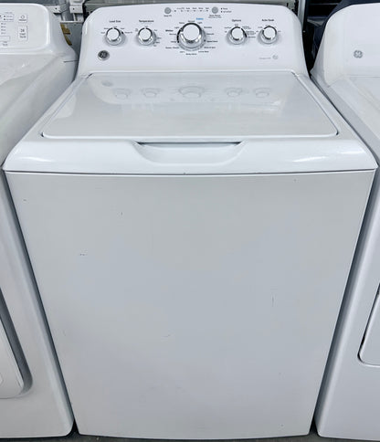 27 Inch GE  GTW460ASJWW 4.2 cu. ft. Top Load Washer , 14 Wash Cycles, 700 RPM, Speed Wash, PreciseFill , 4 Water Levels, Deep Fill, Auto Soak , Dual Action Agitator , 444416