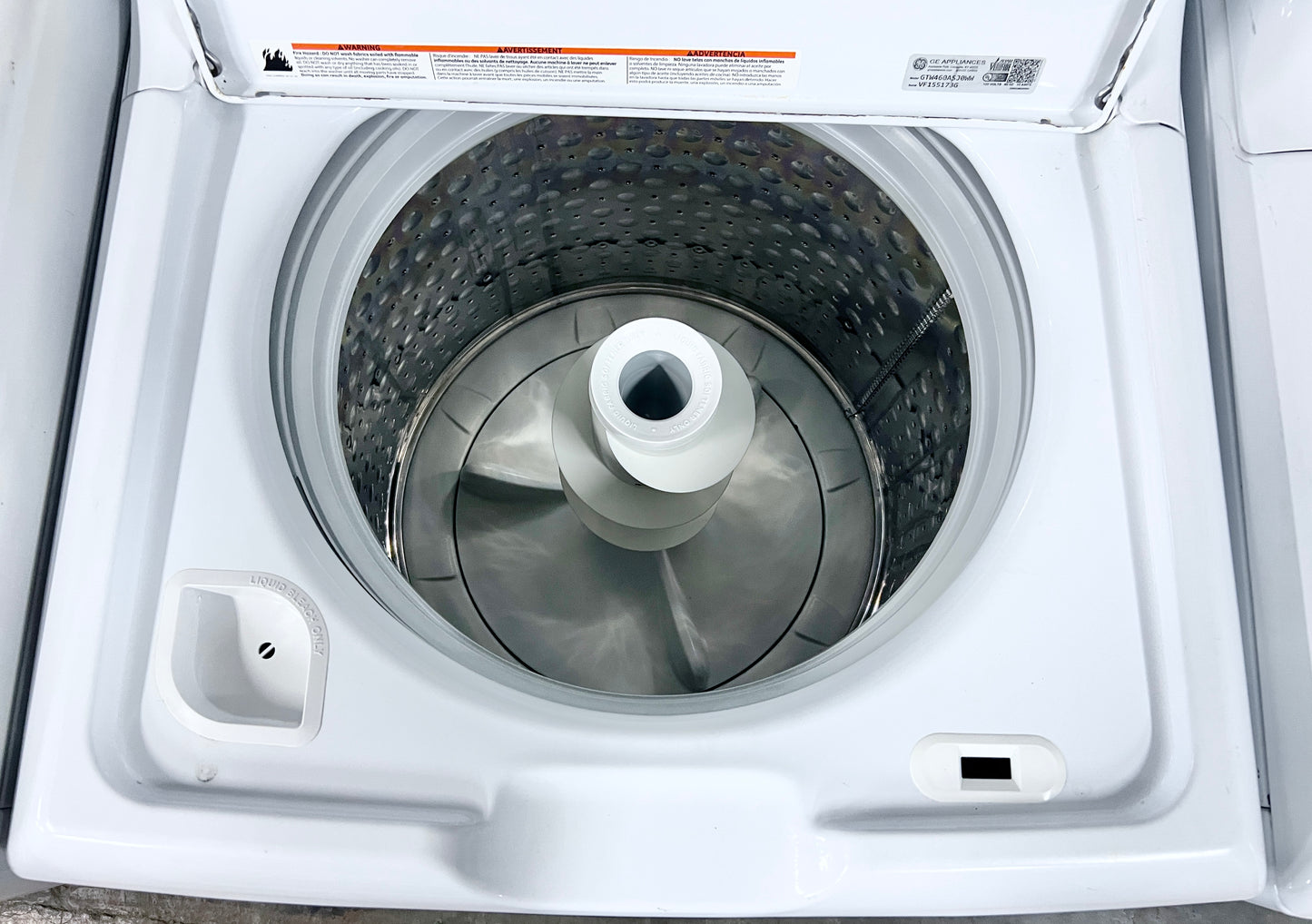 27 Inch GE  GTW460ASJWW 4.2 cu. ft. Top Load Washer , 14 Wash Cycles, 700 RPM, Speed Wash, PreciseFill , 4 Water Levels, Deep Fill, Auto Soak , Dual Action Agitator , 444416