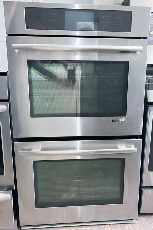 30 Inch JennAir Euro-Style Series  JJW3830DS Built In Wall Double Combination Smart Electric Wall Oven , 10 Cu. Ft. , V2 Vertical Dual Fan Convection, Self Clean, WiFi, Sabbath, Proof Mode, Delay Start, Keep Warm, Prop 65, UL Certified , 444223