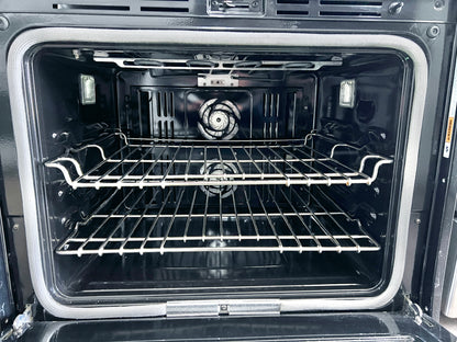30 Inch JennAir Euro-Style Series  JJW3830DS Built In Wall Double Combination Smart Electric Wall Oven , 10 Cu. Ft. , V2 Vertical Dual Fan Convection, Self Clean, WiFi, Sabbath, Proof Mode, Delay Start, Keep Warm, Prop 65, UL Certified , 444223