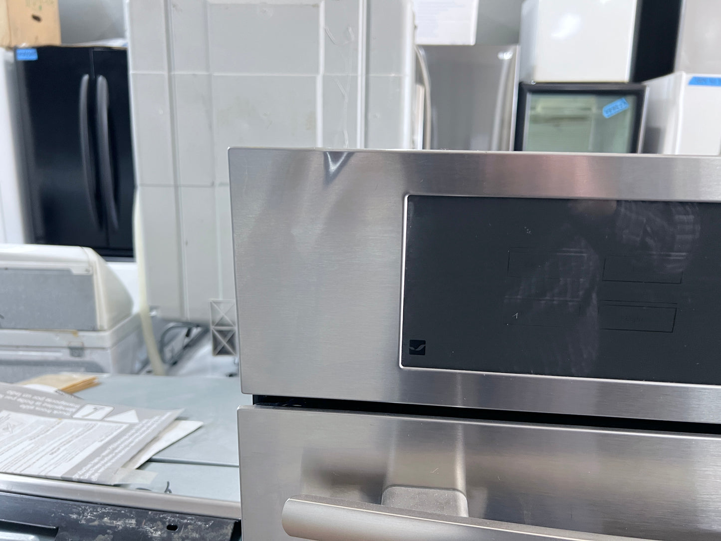 30 Inch JennAir Euro-Style Series  JJW3830DS Built In Wall Double Combination Smart Electric Wall Oven , 10 Cu. Ft. , V2 Vertical Dual Fan Convection, Self Clean, WiFi, Sabbath, Proof Mode, Delay Start, Keep Warm, Prop 65, UL Certified , 444223