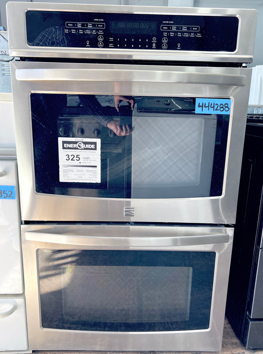30 Inch Kenmore Double Wall Oven In Stainless Steel With Convection Oven, New Open Box, 790.49533312, 444288