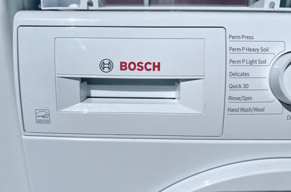 24 Inch Bosch 300 Series Front Load Washer and Electric Dryer Set , WAT28400UC , WTG86400UC, White , 444423