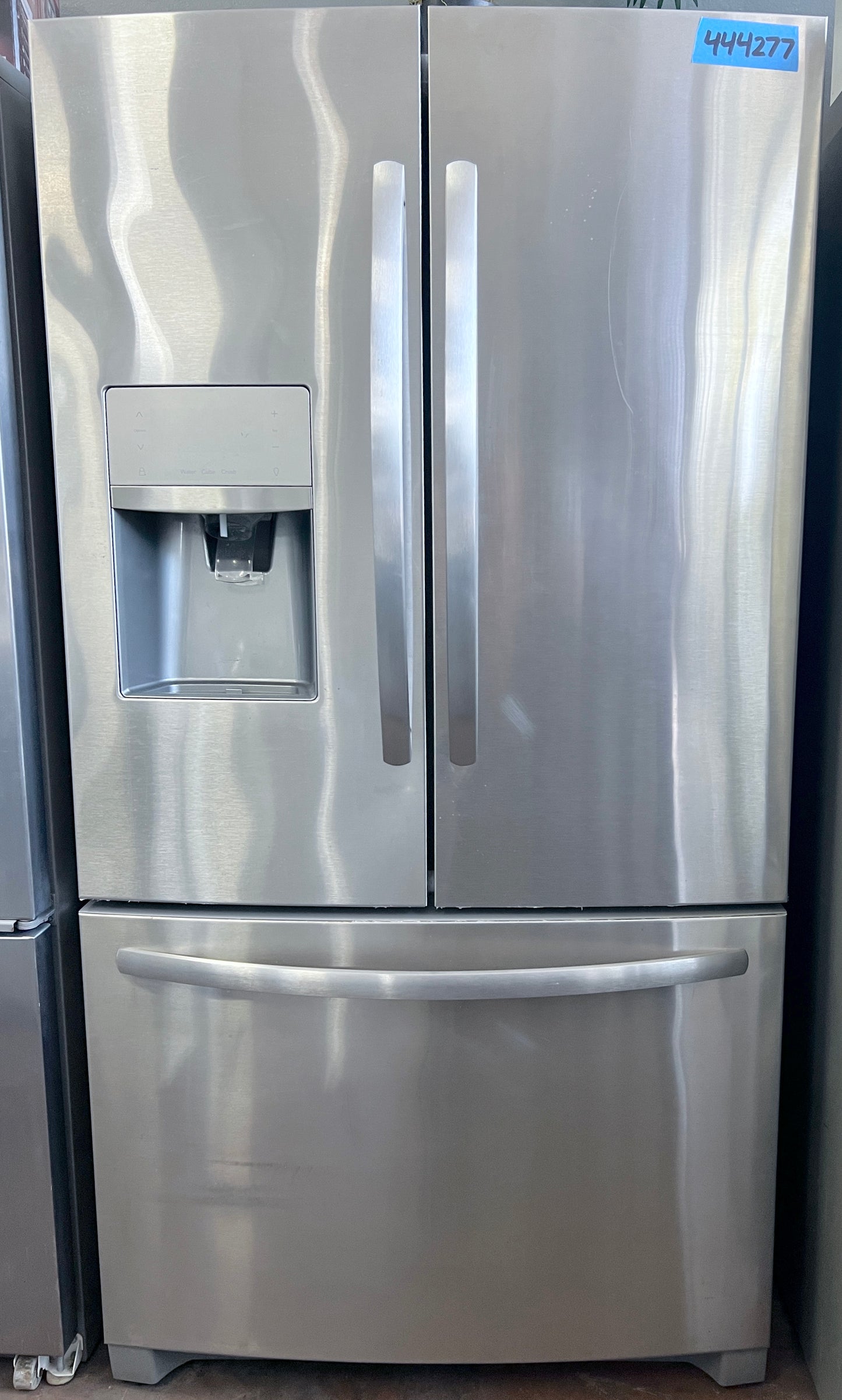 36 Inch Frigidaire  FFHD2250TS Counter Depth French Door Refrigerator , 21.7 Cu. Ft., Adjustable Storage, Glide Crispers Drawers, Ice Maker, Ultra II Water Filtration, Sabbath, Star K, energy star rated,  Stainless Steel , 444277