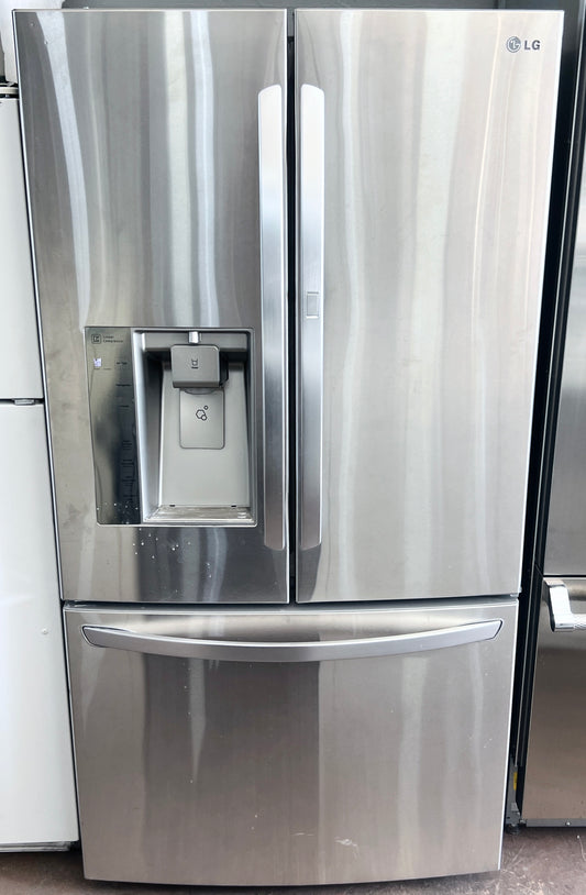 36 Inch LG  LFXS29766S French Door Refrigerator , Door-in-Door, Smart Cooling, Slim  Ice System, Linear Compressor, Water , Air Filters, Ice Water Dispenser, Dual Ice Makers, 28.6 cu. ft. Capacity Energy Star , 444426