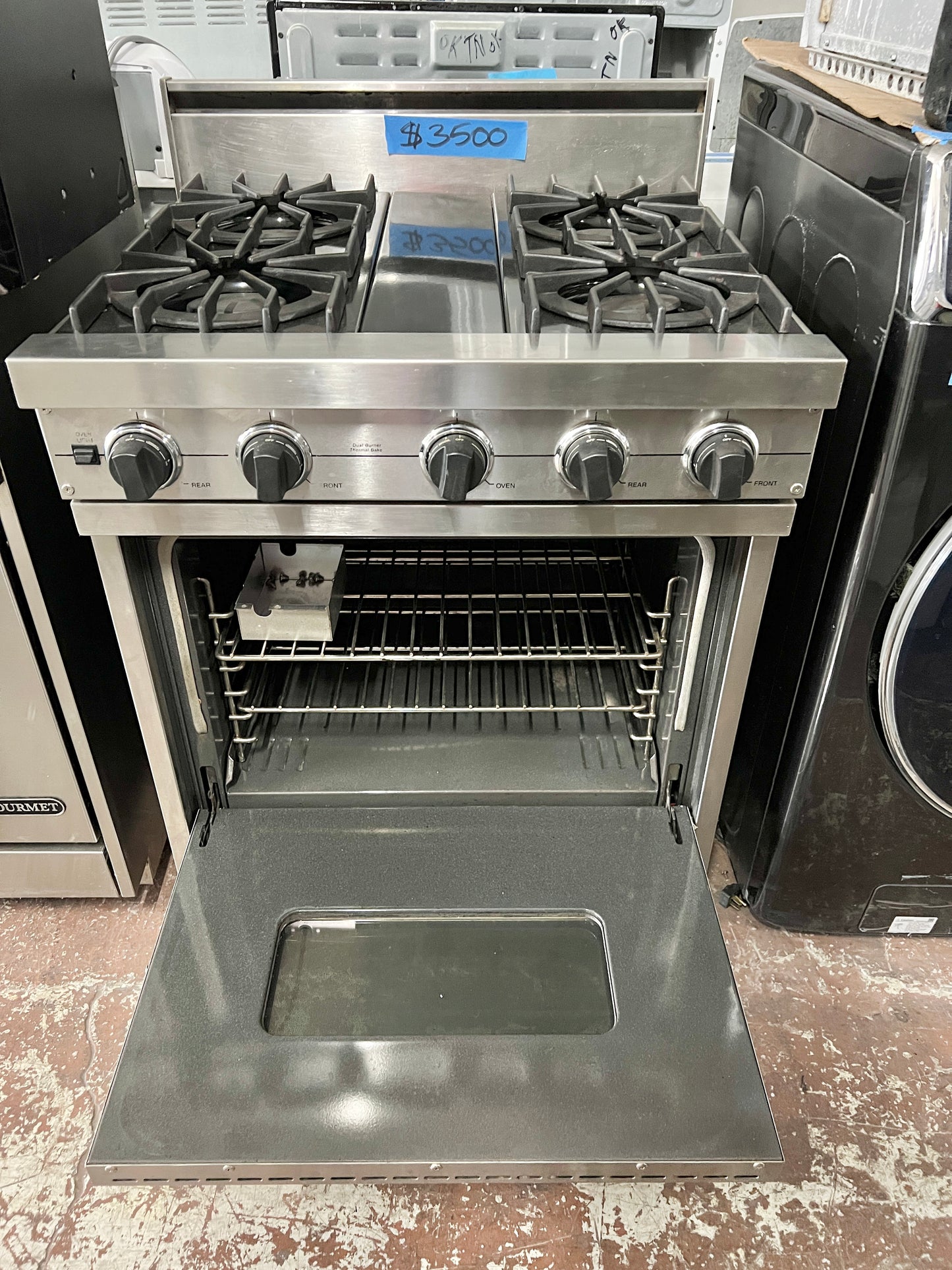 Viking Professional 30 inch Gas Range , 4 burner, Convection Oven, Stainless Steel , Used, 999703