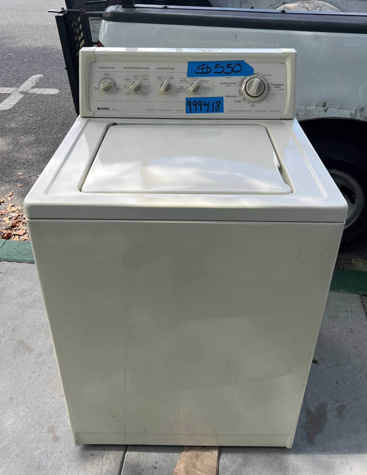 Kenmore 90 Series Top Load Washer in White, 110.28924790, 999418