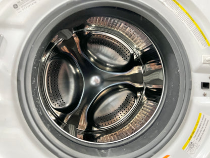 GE  GFQ14ESSNWW 24 Inch Front Load Electric Washer/Dryer Combo with 2.4 cu. ft Capacity, 14 Cycle Options, 5 Heat Selections, 1,450 RPM Spin Speed, NSF Sanitize, Timed Dry, Steam, 24 Hour Delay Start and Optional Wi-Fi Connect , 444182