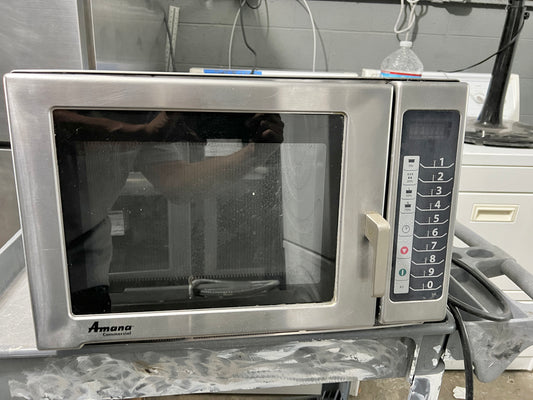 AMANA Commercial Grade Stainless Steel Counter Top Microwave , RFS12TS, 333105