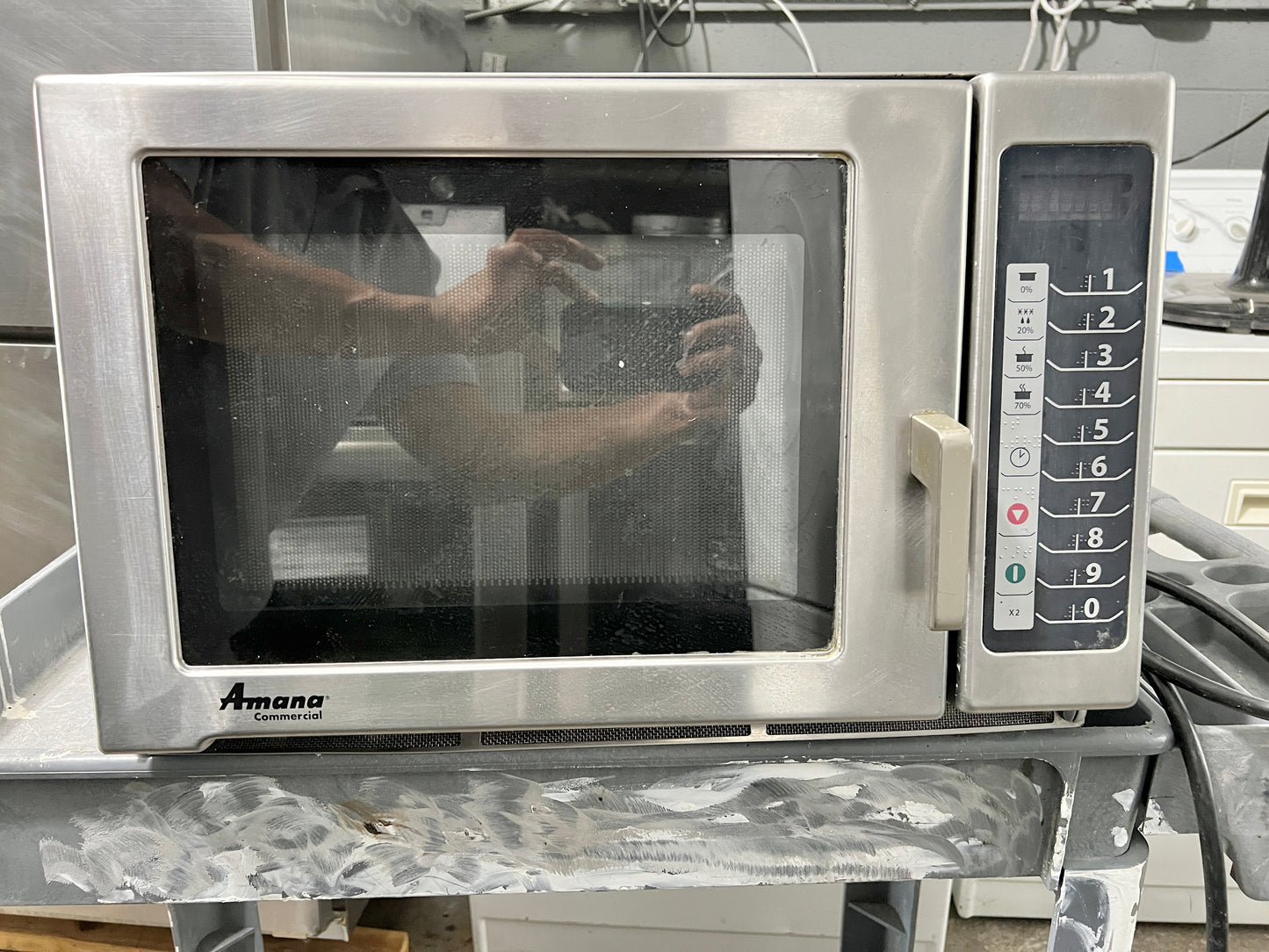 AMANA Commercial Grade Stainless Steel Counter Top Microwave , RFS12TS, 333105