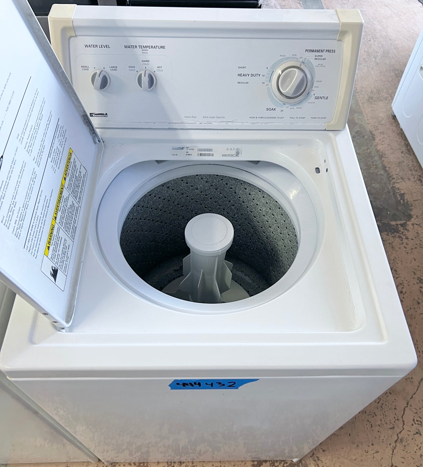 24 Inch heavy Duty Compact Kenmore Top Load Washer , Heavy Duty Transmission ,  White, 110.14212200 , 444296
