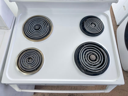 30 Inch GE Electric Range 4 Coil Element , Oven , White , JBP25GV2WW, 444434