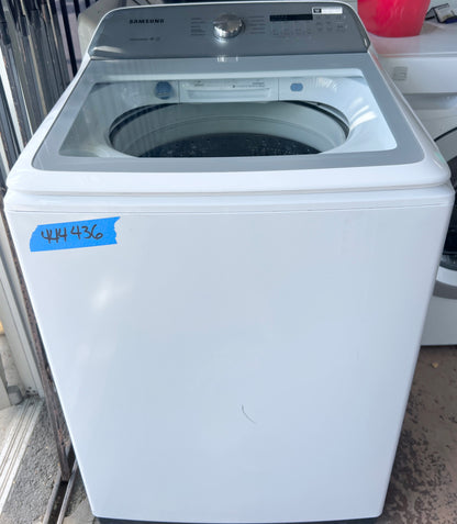 27 Inch Samsung  WA50R5200AW  Top Load Washer 5.0 Cu. Ft., 10 Wash Cycles, Active WaterJet, EZ Access, Deep Fill, Smart Care, VRT Plus, Quick Wash, ENERGY STAR: White , 444436