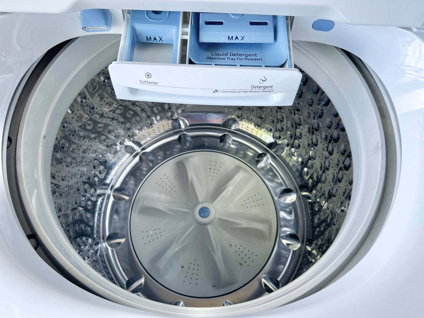 27 Inch Samsung  WA50R5200AW  Top Load Washer 5.0 Cu. Ft., 10 Wash Cycles, Active WaterJet, EZ Access, Deep Fill, Smart Care, VRT Plus, Quick Wash, ENERGY STAR: White , 444436
