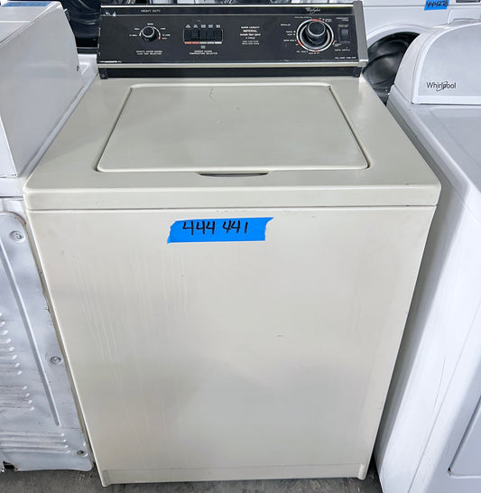 27 Inch Heavy Duty Whirlpool Top Load Washer , Off White , Strong Transmission , 444441