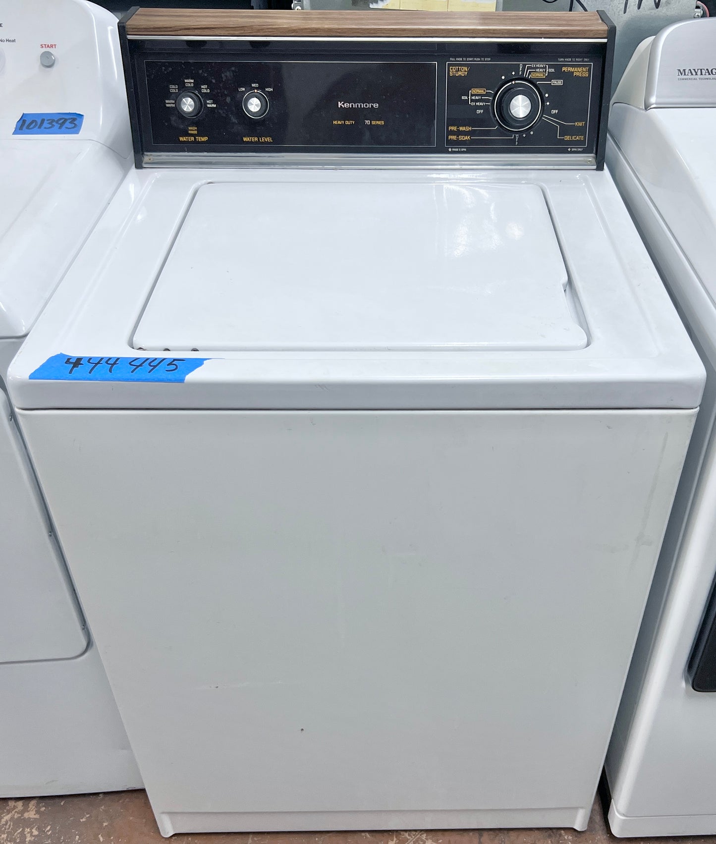 27 Inch Heavy Duty Kenmore Top Load Washer Machine , Strong Transmission , agitator , Non HE , 70 Series Model , 444445
