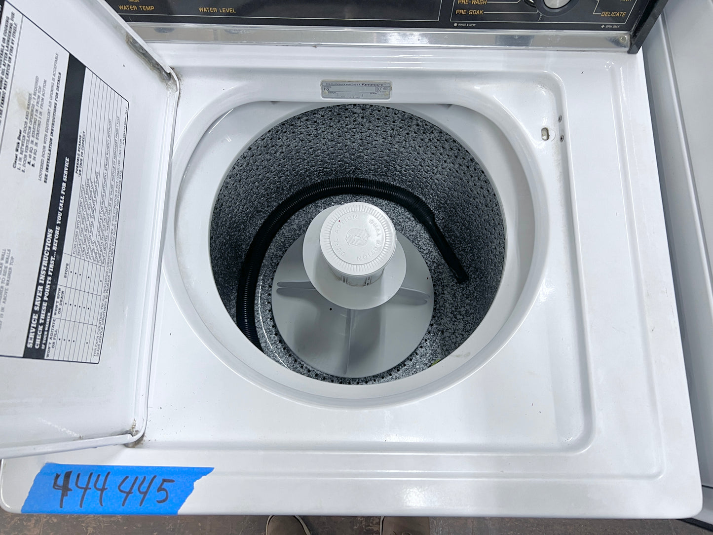 27 Inch Heavy Duty Kenmore Top Load Washer Machine , Strong Transmission , agitator , Non HE , 70 Series Model , 444445