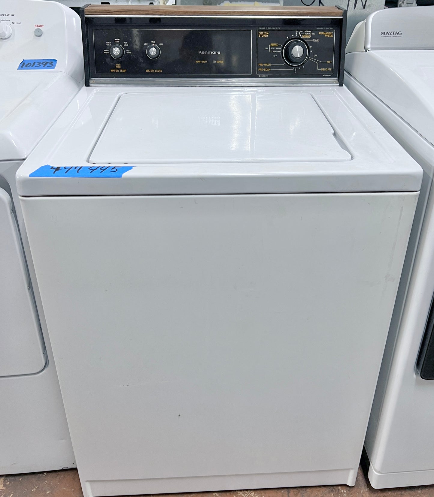 27 Inch Heavy Duty Kenmore Top Load Washer Machine , Strong Transmission , agitator , Non HE , 70 Series Model , 444445