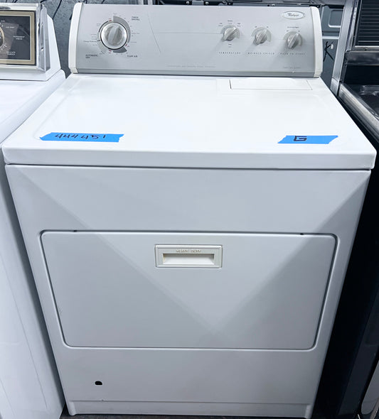 29 Inch Whirlpool LGR6636PW Front Load Gas Dryer Machine , White , 444451