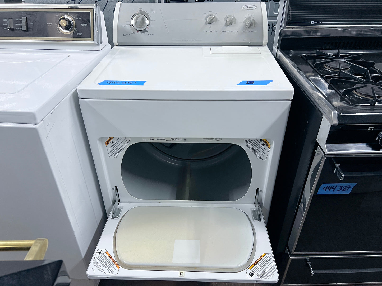 29 Inch Whirlpool LGR6636PW Front Load Gas Dryer Machine , White , 444451