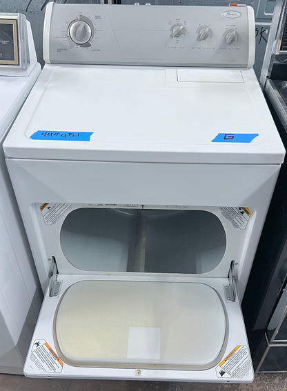 29 Inch Whirlpool LGR6636PW Front Load Gas Dryer Machine , White , 444451