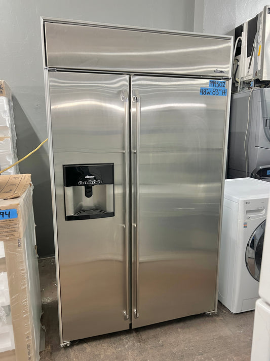 Dacor 48 Inch Side By Side Built In Refrigerator, in Stainless Steel 999502