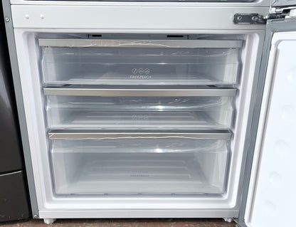 28 Inch Haier  HRB15N3BGS Counter Depth Bottom Freezer Stainless Steel Refrigerator LED Lighting, 15 cu. ft. Sabbath Mode Energy Star , 444461