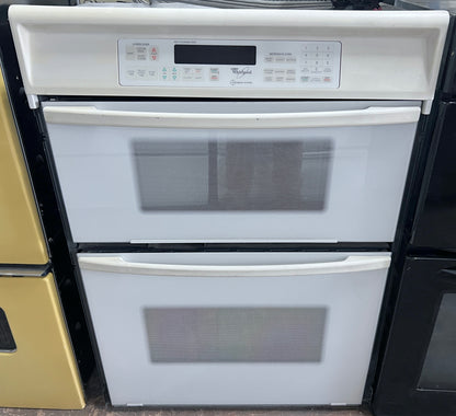 30 Inch Whirlpool Built In Wall Microwave and Oven Combo , White , 444470