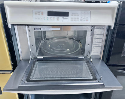 30 Inch Whirlpool Built In Wall Microwave and Oven Combo , White , 444470