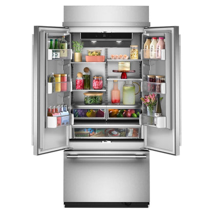 KBFN536SPS Kitchenaid  Built in French Door Style Refrigerator Stainless Steel 36 Inch 013001