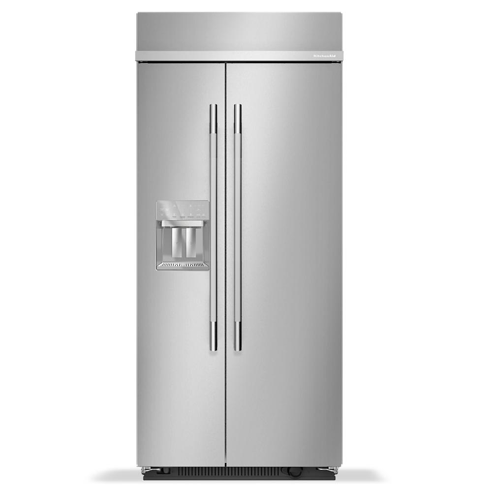 KBSD736SPS Kitchenaid Side By Side Built In Refrigerator , Water and Ice Dispenser , Stainless Steel 36 Inch 013006