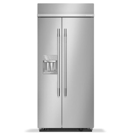 KBSD736SPS Kitchenaid Side By Side Built In Refrigerator , Water and Ice Dispenser , Stainless Steel 36 Inch 013006