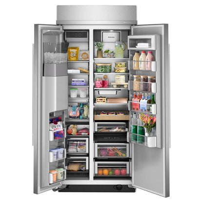 KBSD736SPS Kitchenaid Side By Side Built In Refrigerator , Water and Ice Dispenser , Stainless Steel 36 Inch 013006