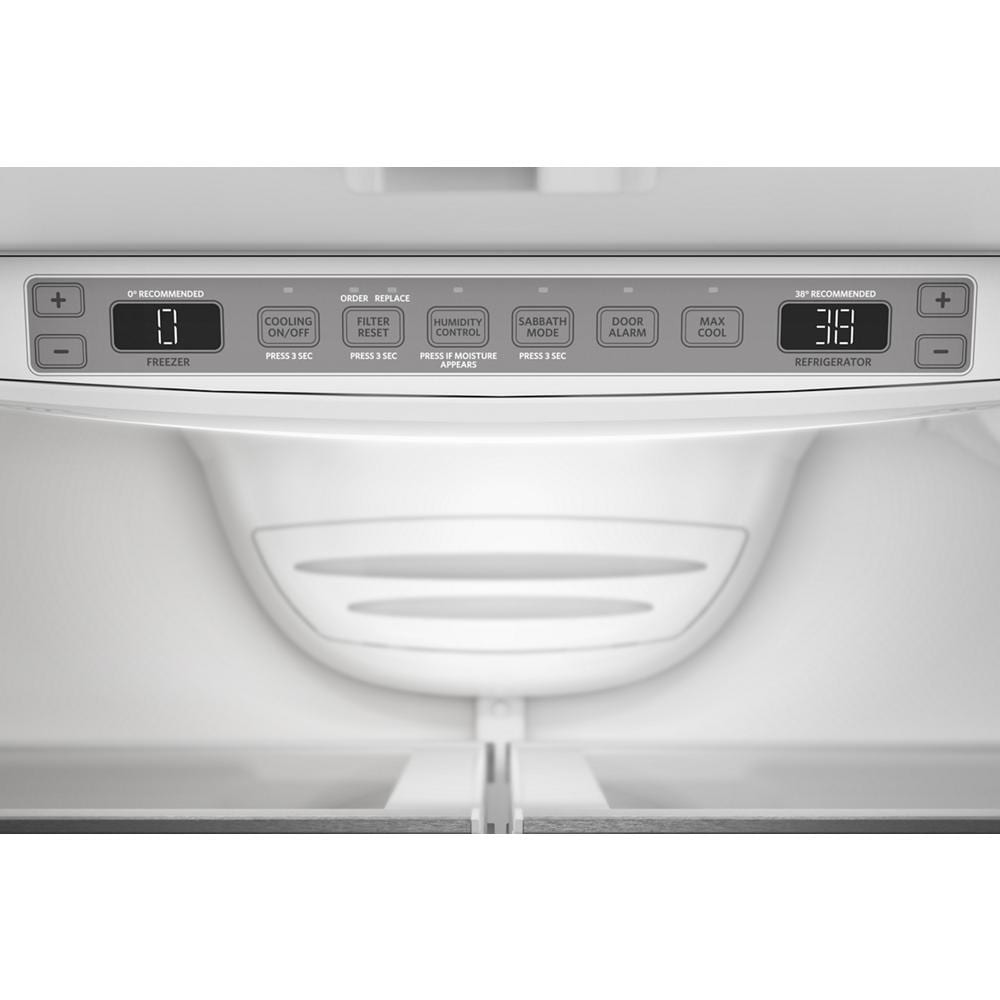 Kitchenaid KRFC136TPS Counter Depth Refrigerator French Door Style , Internal Ice and Water Dispenser , 22 Cu Ft , Print Shield Stainless Steel , 36 inch , 333006