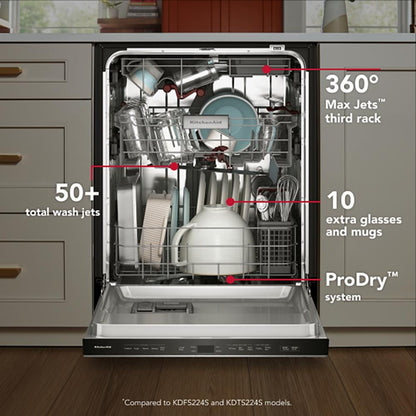 Kitchenaid KDPS424SPS Built In Dishwasher , 3rd Rack , Print Shield Stainless Steel , 24 Inch , 222018