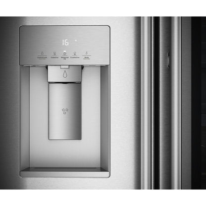 Kitchenaid KRFC936SPS Counter Depth Refrigerator with ClearVue , 24 Cu Ft , French Door Style , 36 Inch , Print Shield Stainless Steel , 333012