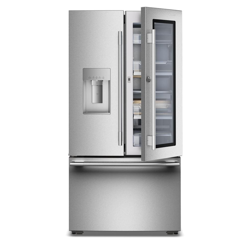 Kitchenaid KRFC936SPS Counter Depth Refrigerator with ClearVue , 24 Cu Ft , French Door Style , 36 Inch , Print Shield Stainless Steel , 333012