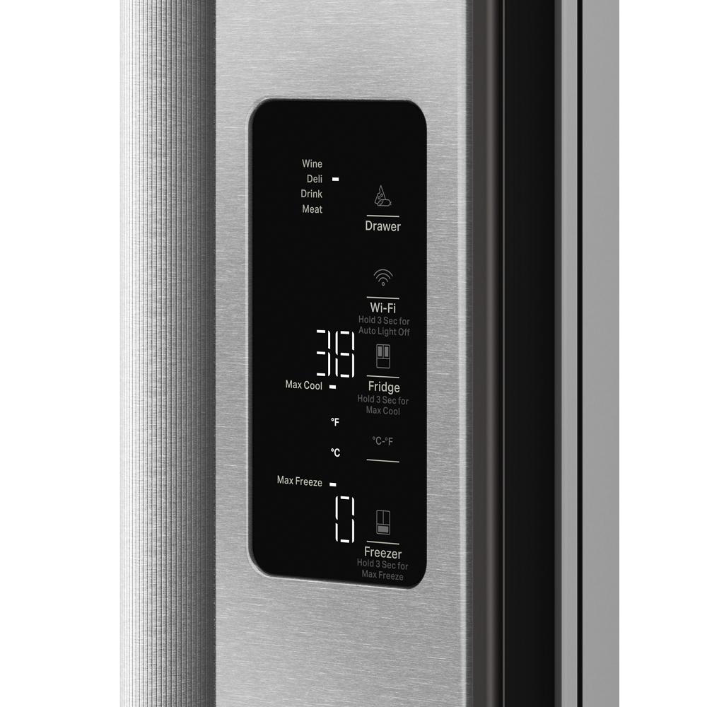 Kitchenaid KRFC936SPS Counter Depth Refrigerator with ClearVue , 24 Cu Ft , French Door Style , 36 Inch , Print Shield Stainless Steel , 333012