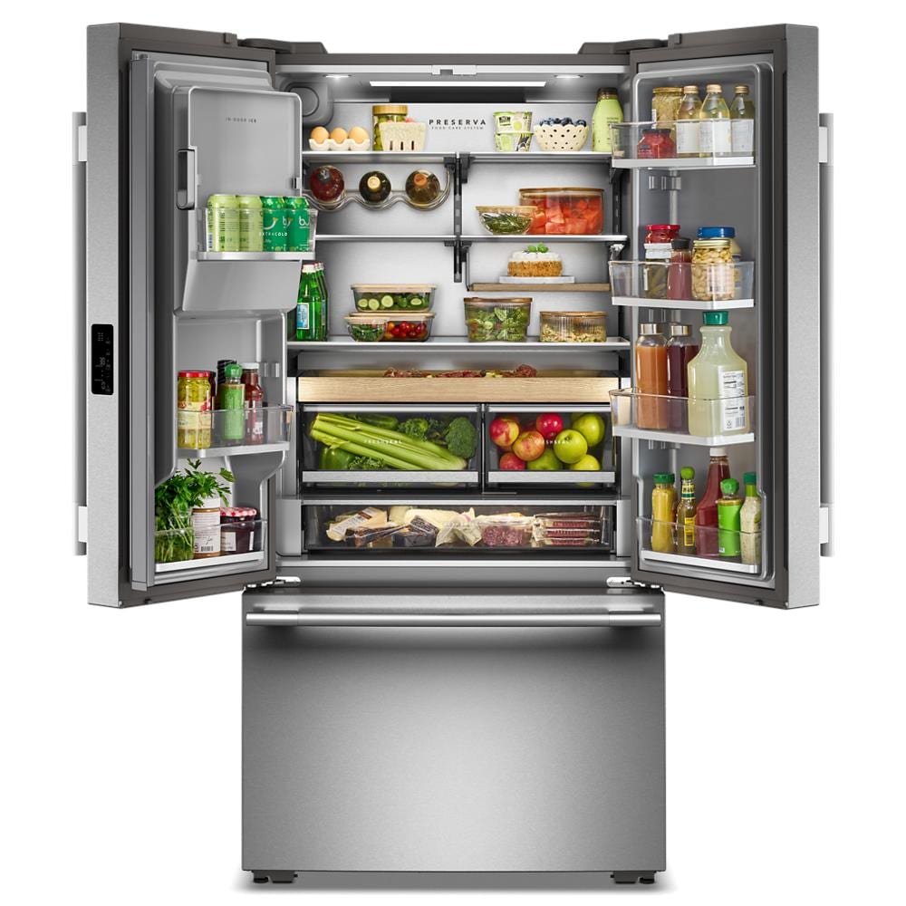 Kitchenaid KRFC736SPS Counter Depth French Door Refrigerator , External Ice and Water Dispenser , Print Shield Stainless Steel  , 333001
