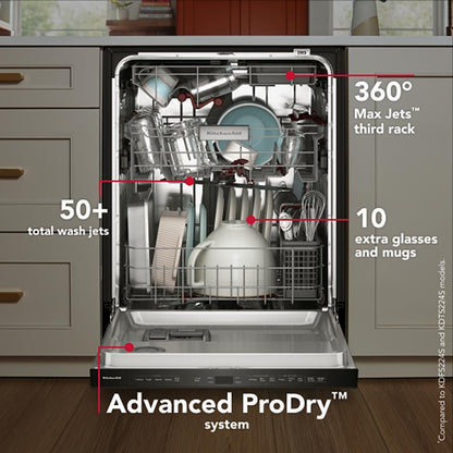 Kitchenaid KDPS624SJP Built In Dishwasher , 3rd Rack , 44 dBA , Juniper , 24 Inch , 222013