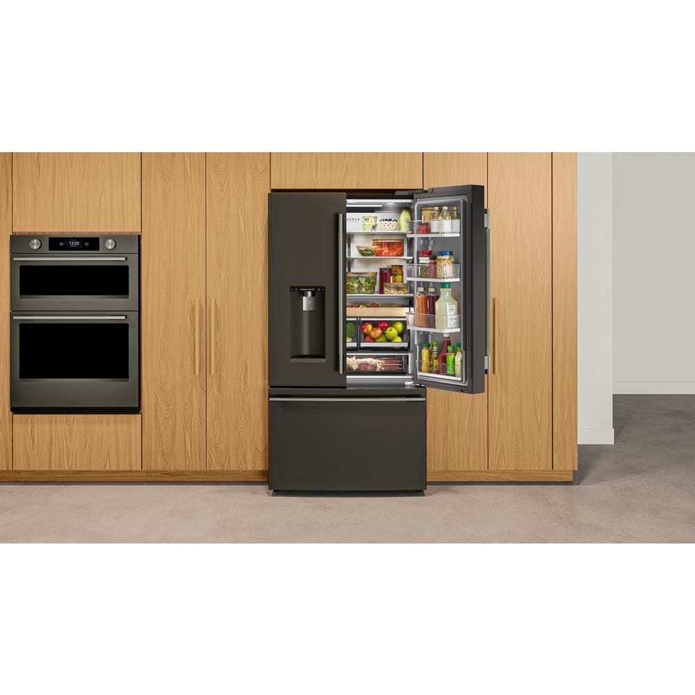 Kitchenaid KRFC636SBE Counter Depth French Door Refrigerator , Exterior Ice and Water Dispenser , Black Ore ,23 Cu Ft ,  36 Inch 333002