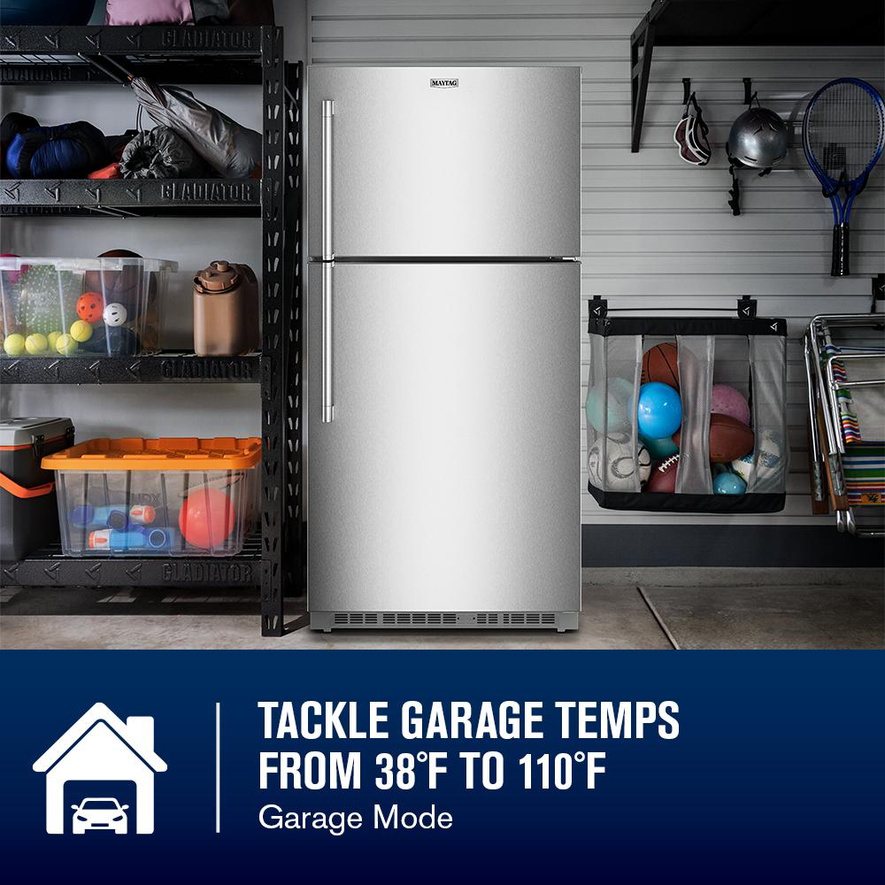 Maytag MRTX7621TZ Refrigerator , Top Freezer , Energy Star 21 Cu Ft 33 Inch , Fingerprint Resistance Stainless Steel,  111015
