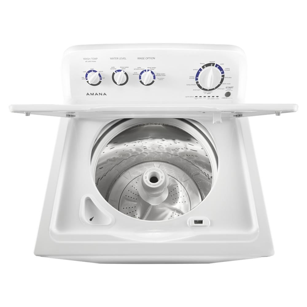 Amana 3.8 Cu Ft Top Load Washer Machine , White , Stainless Steel Tub , NTW4519JW , 27 Inch , New , 999017