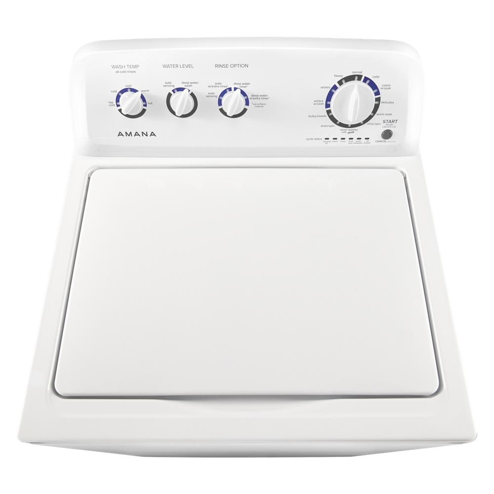 Amana 3.8 Cu Ft Top Load Washer Machine , White , Stainless Steel Tub , NTW4519JW , 27 Inch , New , 999017