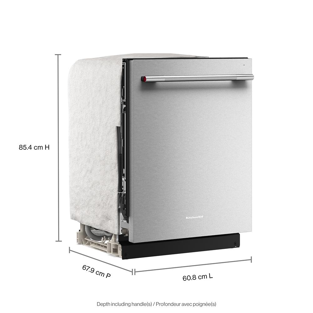 Kitchenaid KDTS324SPS Built In Dishwasher . 3rd Rack , Print Shield Stainless Steel , 24 Inch , 222016