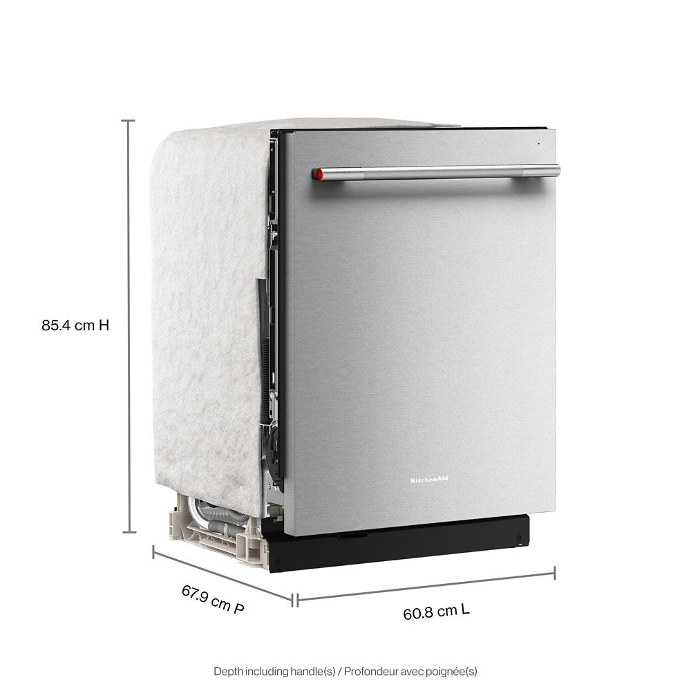 Kitchenaid KDTS724SPS Built In Dishwasher , 3rd Rack , Print Shield Stainless Steel , 24 Inch , 222008