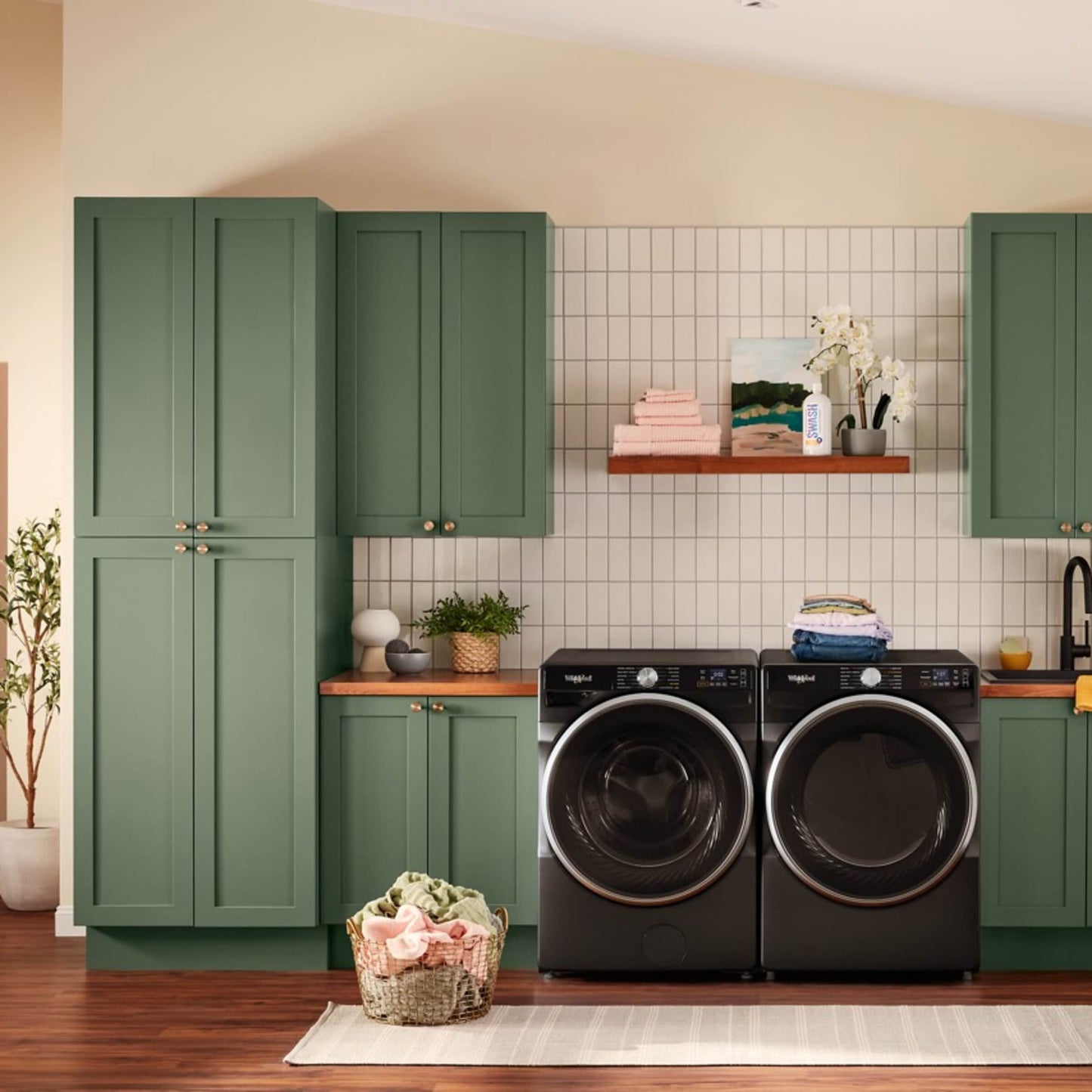 Whirlpool WFW6720RU 5.0 Cu Ft  Smart Steam Washer Volcano Black , 27 Inch Energy Star , New 999004