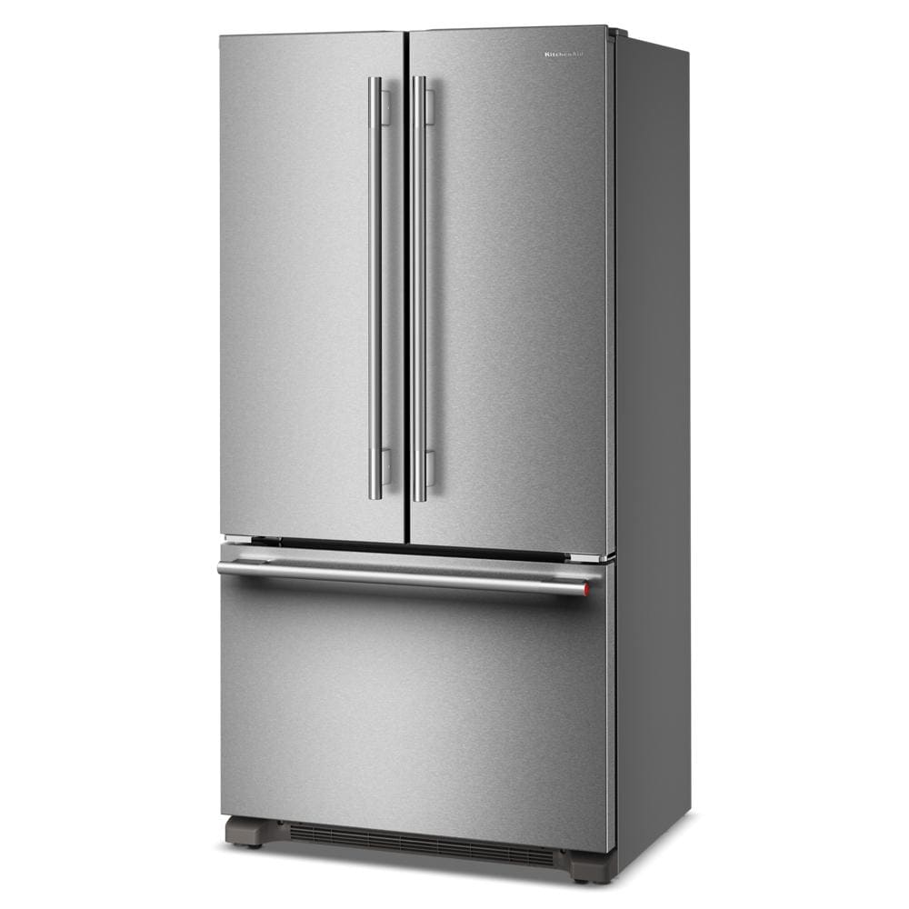 Kitchenaid KRFC136TPS Counter Depth Refrigerator French Door Style , Internal Ice and Water Dispenser , 22 Cu Ft , Print Shield Stainless Steel , 36 inch , 333006