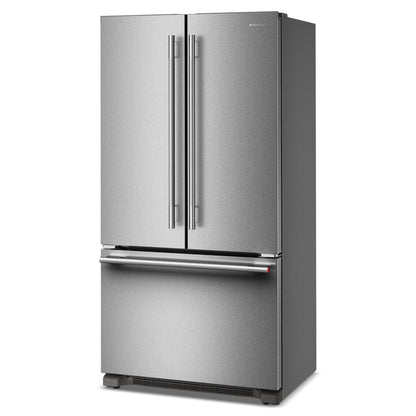 Kitchenaid KRFC136TPS Counter Depth Refrigerator French Door Style , Internal Ice and Water Dispenser , 22 Cu Ft , Print Shield Stainless Steel , 36 inch , 333006